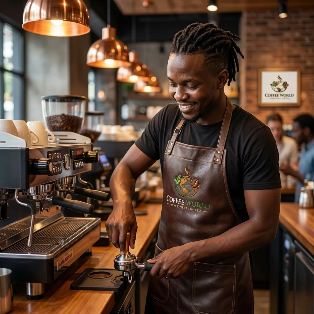 Our team of Kenyan coffee experts in the lab